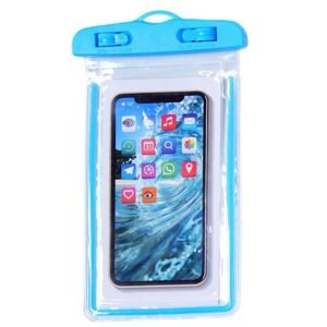 Mobile phone waterproof bag with touch screen for underwater shooting convenience