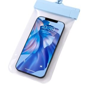 Luminous phone waterproof bag with transparent PVC touch screen